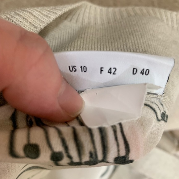 Akris Punto Cream Cardigan With Silk Matchstick Pattern - Picture 6 of 7